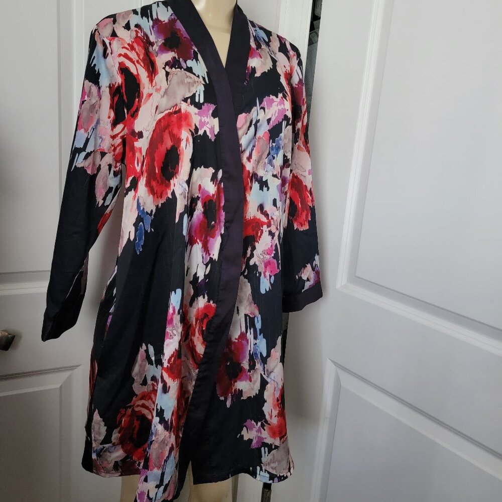 Kate Spade New York Floral Belted (Belt not included) Robe Mid Length - Picture 5 of 14